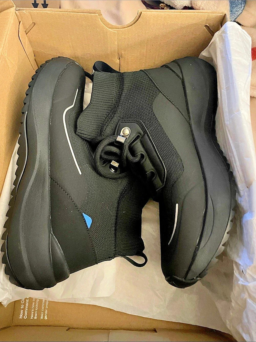 Vessi Stormburst High Top Boots in Black